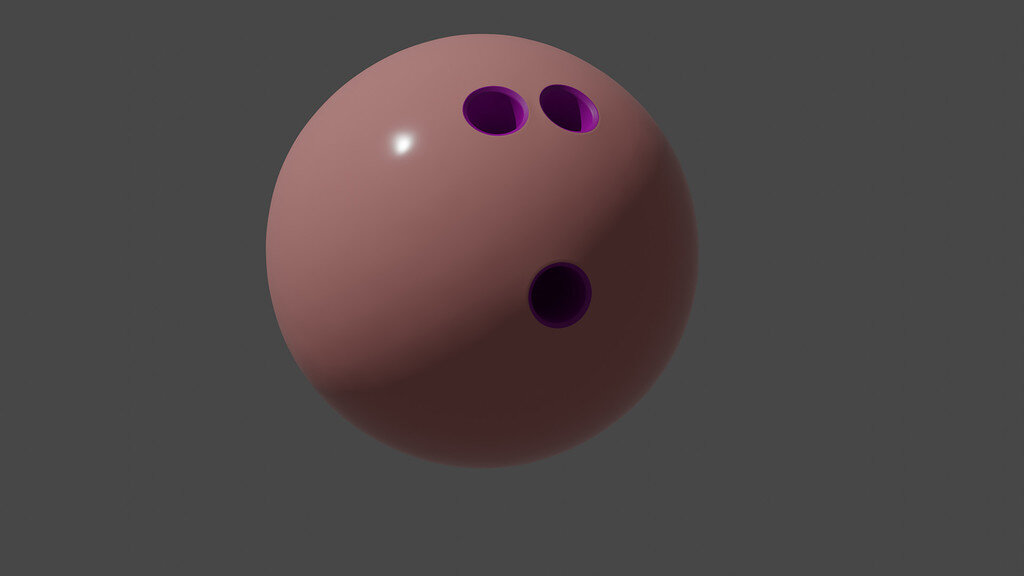 My bowling ball with holes Show GameDev.tv