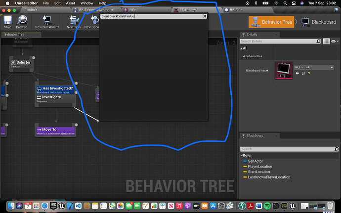 Issue creating New Node on Behaviour Tree - Ask - GameDev.tv