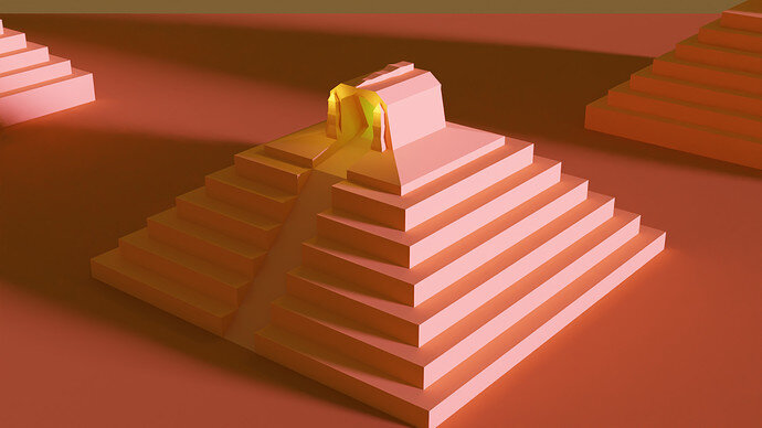 pyramid with ramp