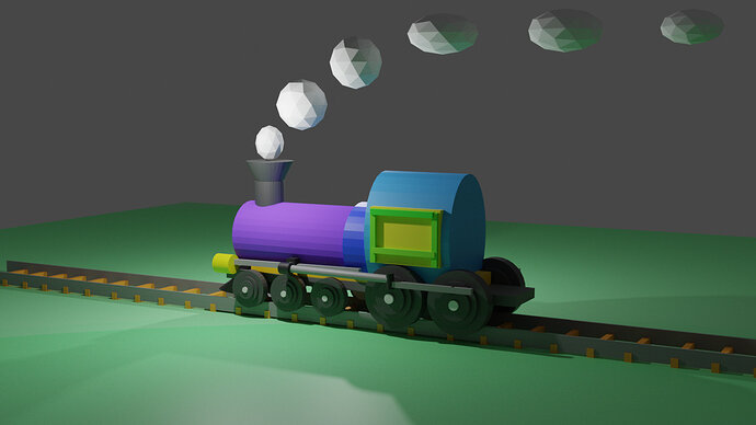 First Project Render - Steam Locomotive - Show - GameDev.tv