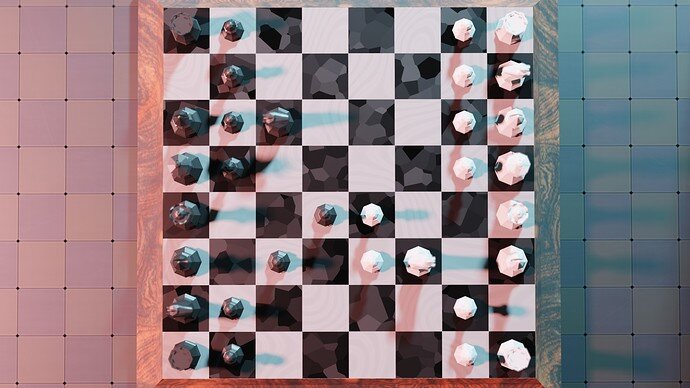 F Low Poly chess C3