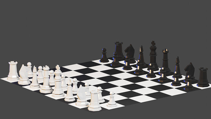 Low_poly_Chess_set_01