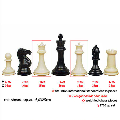 chess dimensions