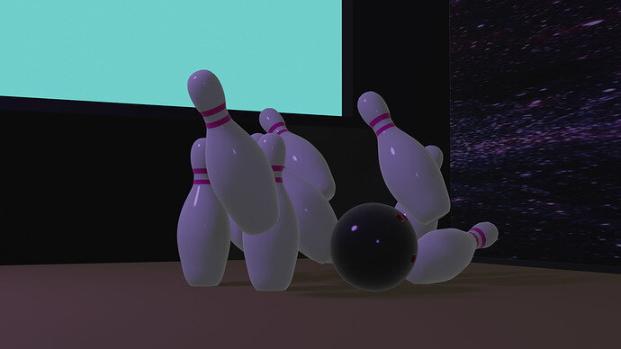 Bowling Scene Strike 3