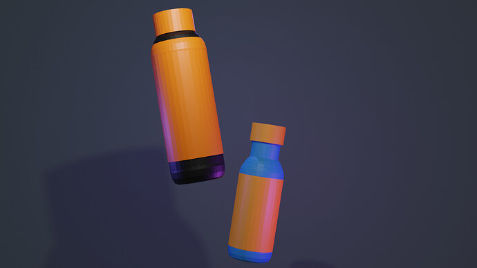 bottles render cycle  1