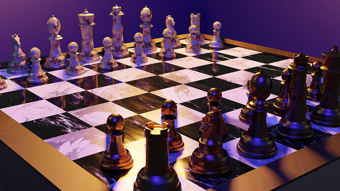 chess scene 4k