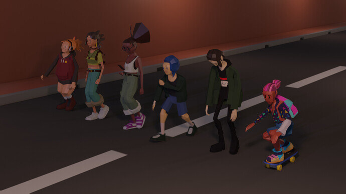 20220516-low-poly-characters-girl-gang-yt-miniature