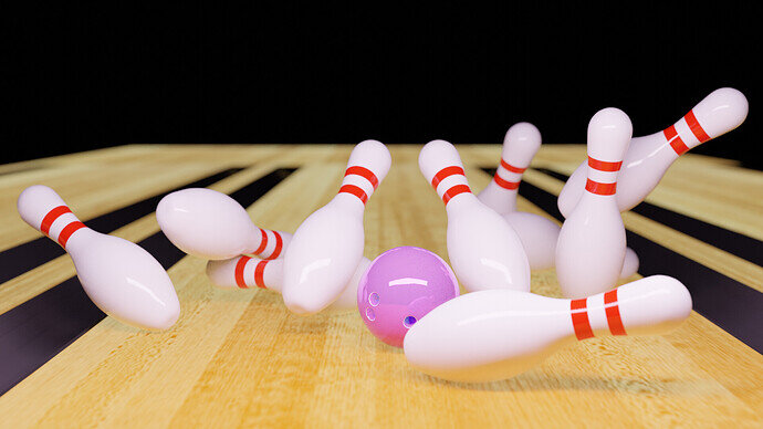 Bowling scene Cycles