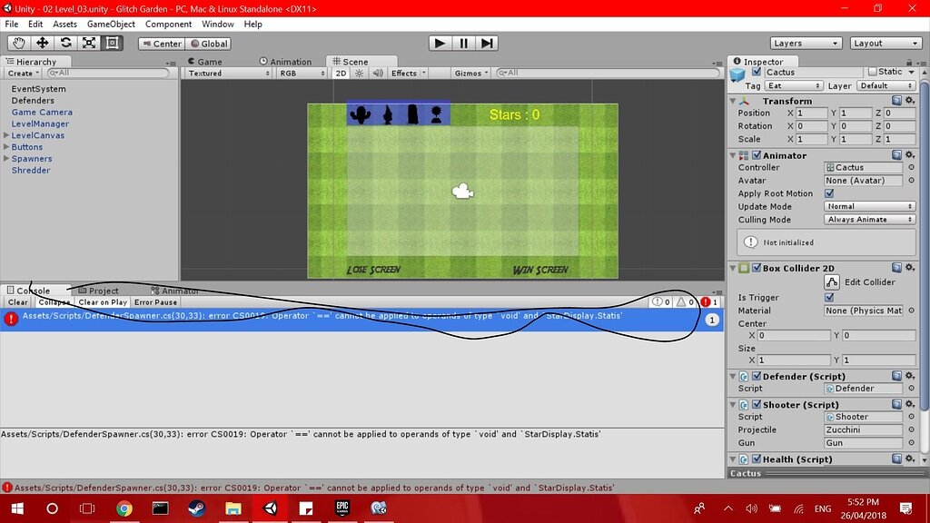 == error - Talk - GameDev.tv