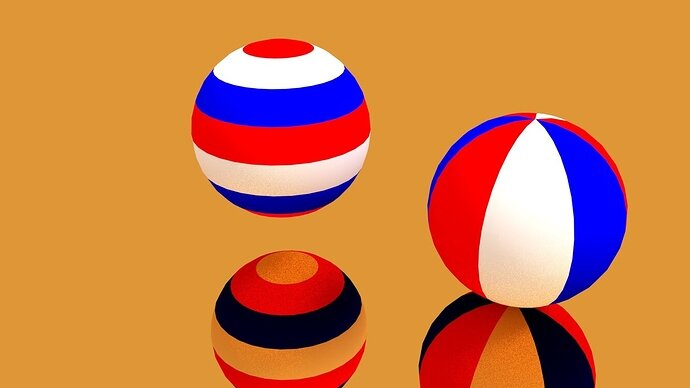 Different colored Spheres