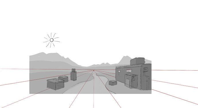 Landscapes & 2 point perspective