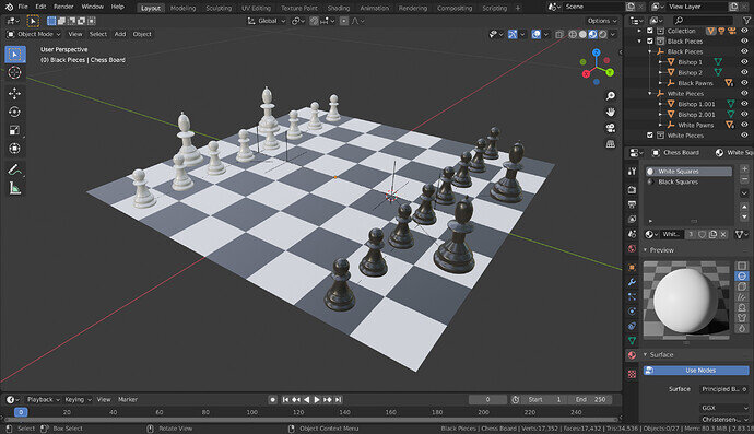 Chess Scene Empties