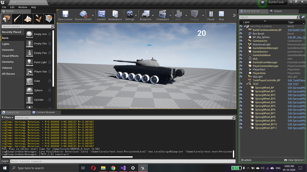 Rotate tank wheels - Ask - GameDev.tv
