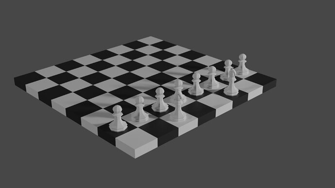 Chess scene initial setup
