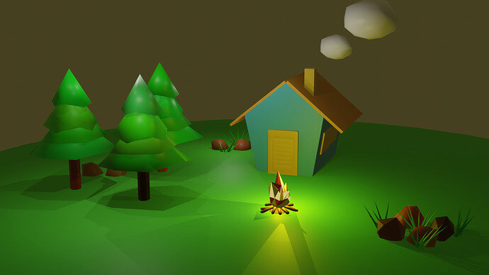 low poly scene2