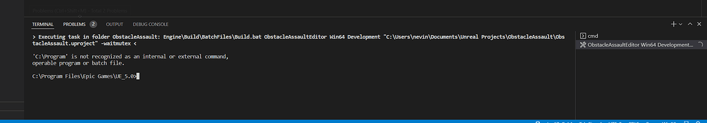 Help with Obstacle Assault compiling - Ask - GameDev.tv