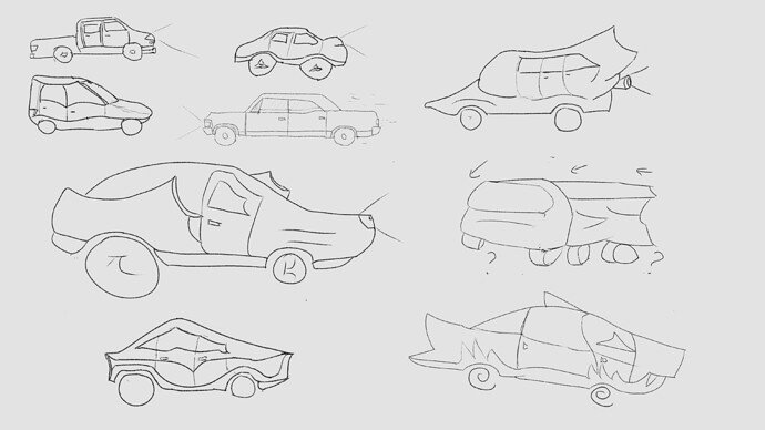 Car sketches