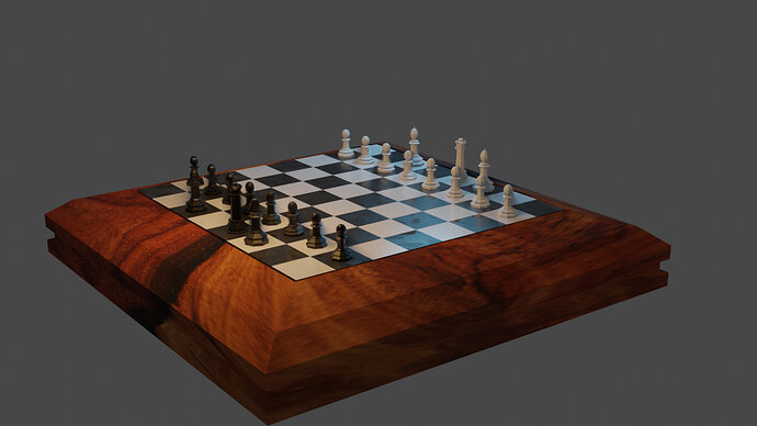 half chess set