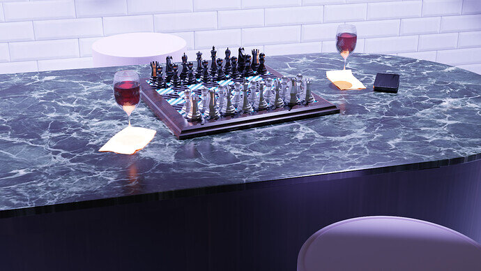 Chessboard scene 3