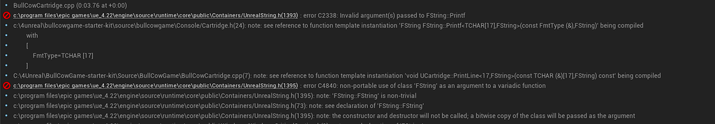 My code is giving me the following error (BullsandCows) - Ask - GameDev.tv