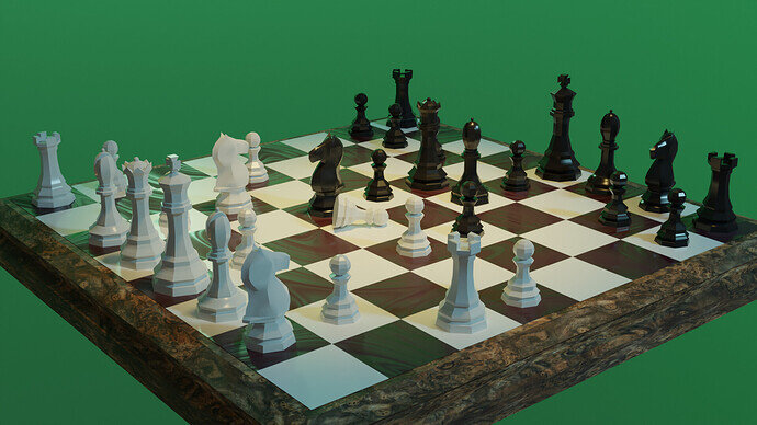 Chess scene Cycles