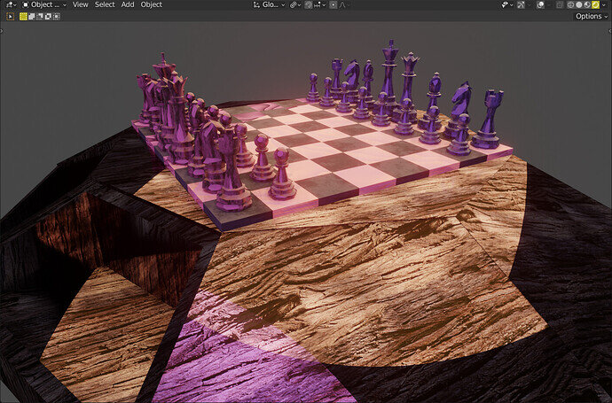 Chess Board Scene Textured Dual Board 5