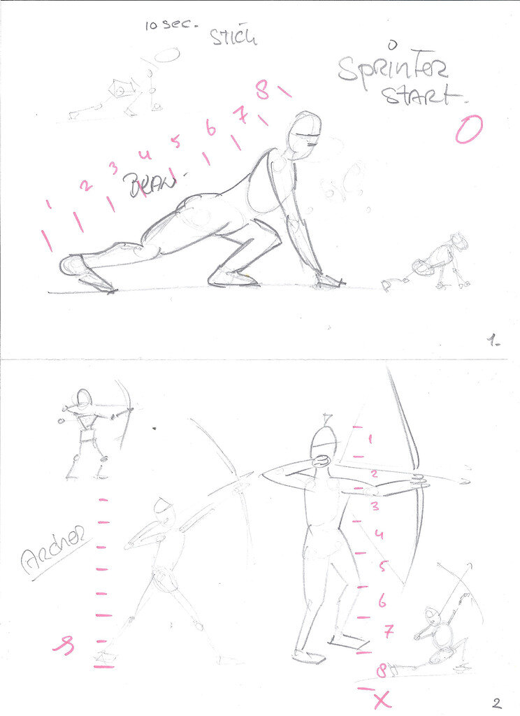 Archer Pose Sketch by Young Art - On-Demand - Anytime, Anywhere |  ActivityHero