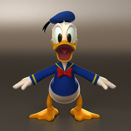 donald duck front view