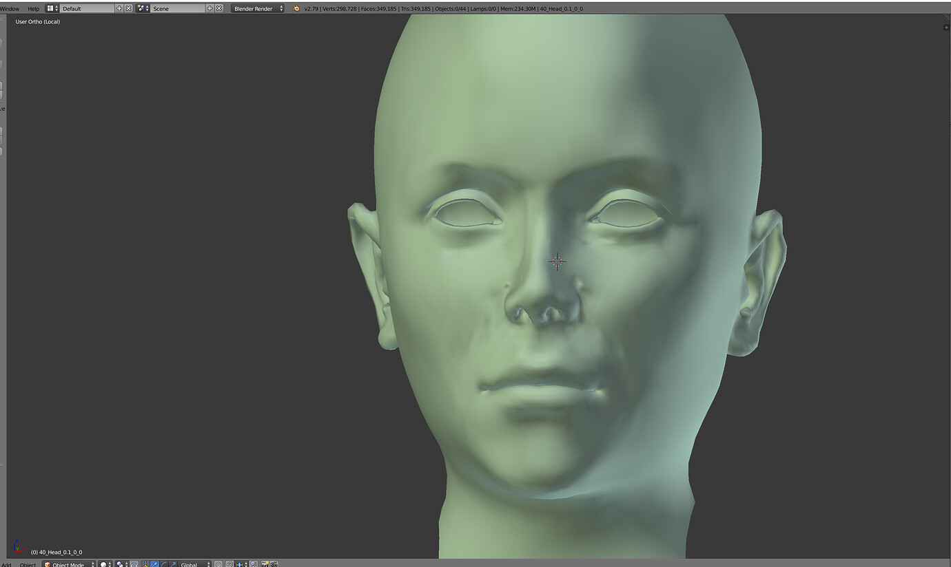 My model changes when I switch from sculpt to object mode - Ask ...
