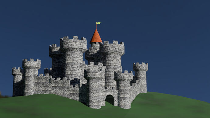 Blender_Env_Modular Castle