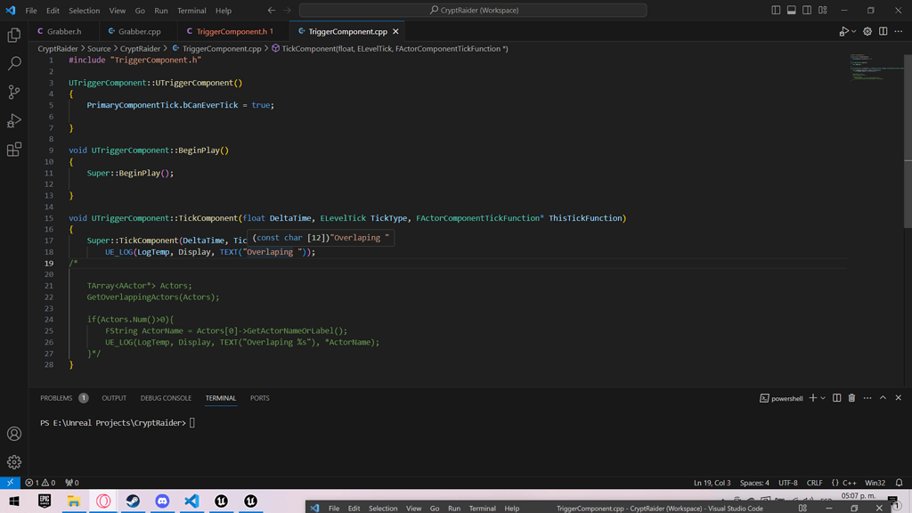 The tick component is not working - Ask - GameDev.tv