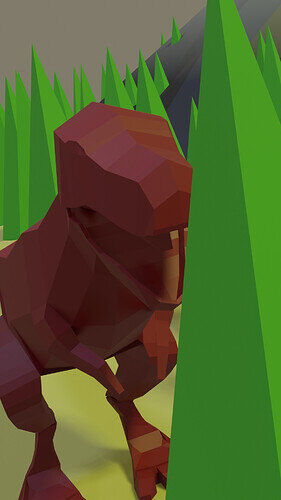 low poly dinosaur 4