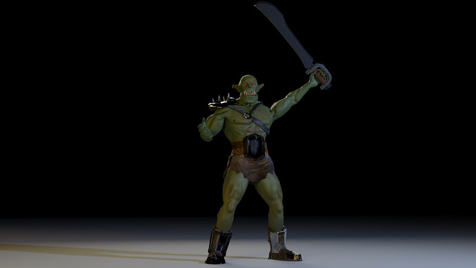 Orc Sword - Render - Arm-Raised