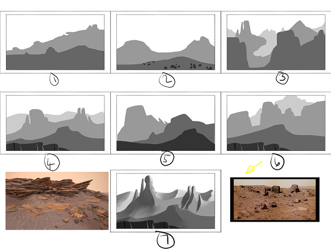 Martian Landscape Thumbnails
