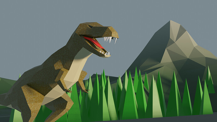 Low-Poly T-Rex 2023-09-06