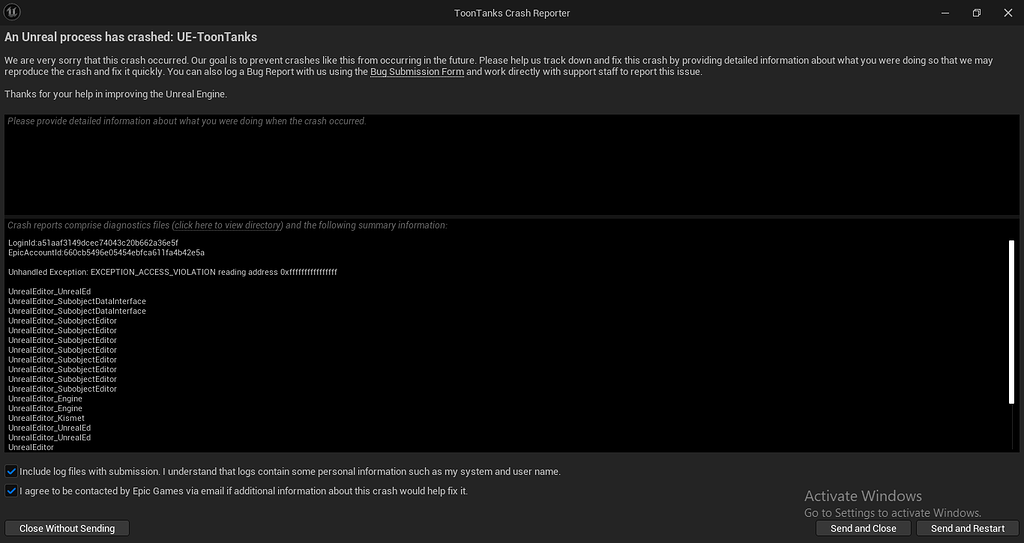 Unreal Engine Crash - Ask - GameDev.tv