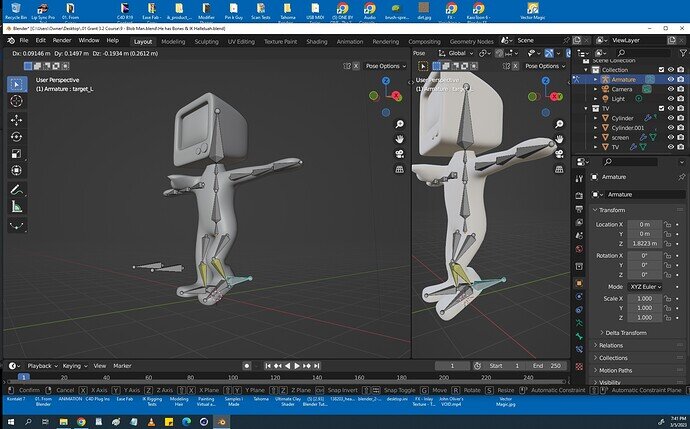 Move Target L and Arm Vertices Move