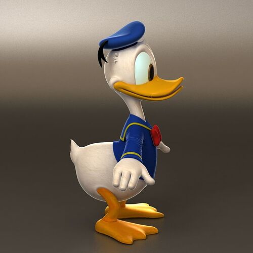 donald duck side view