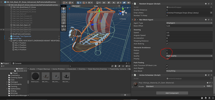 Boat NavMeshAgent