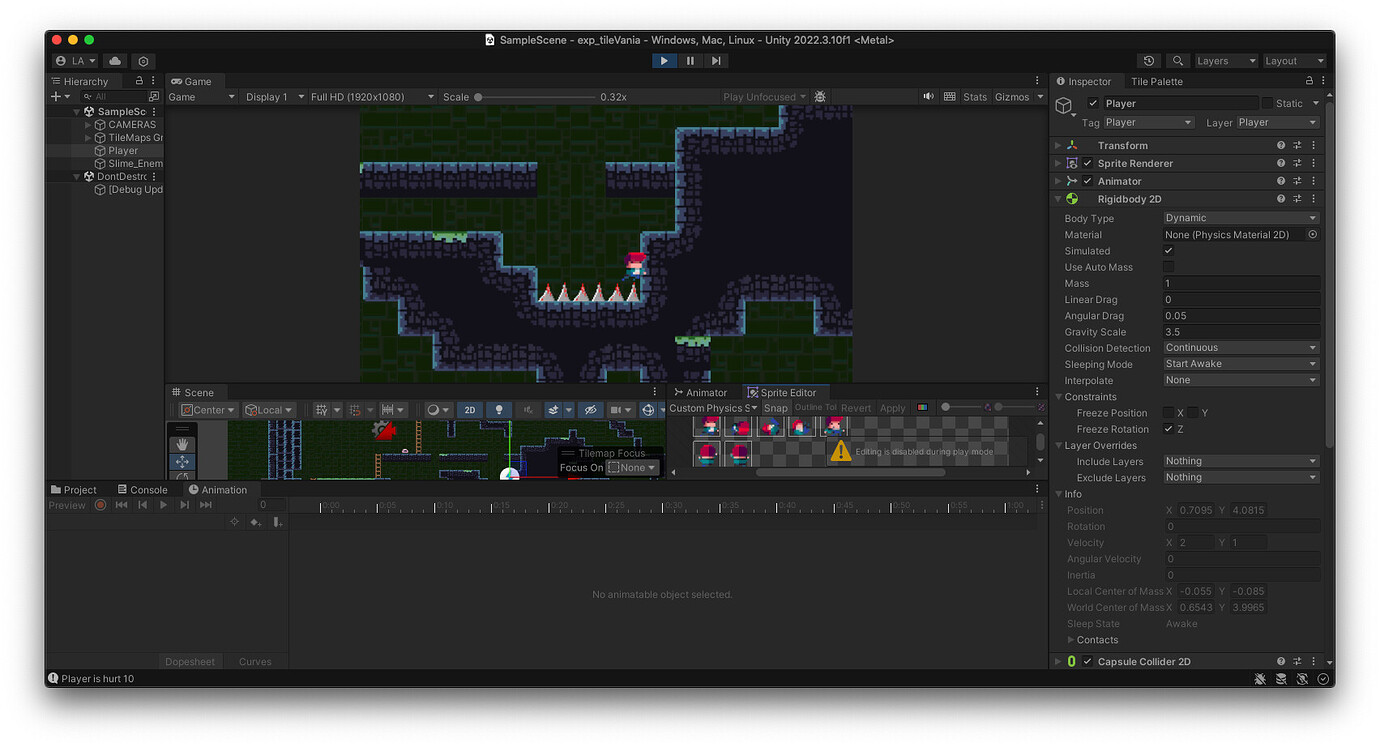 When dies, only first frame on anim plays - Ask - GameDev.tv