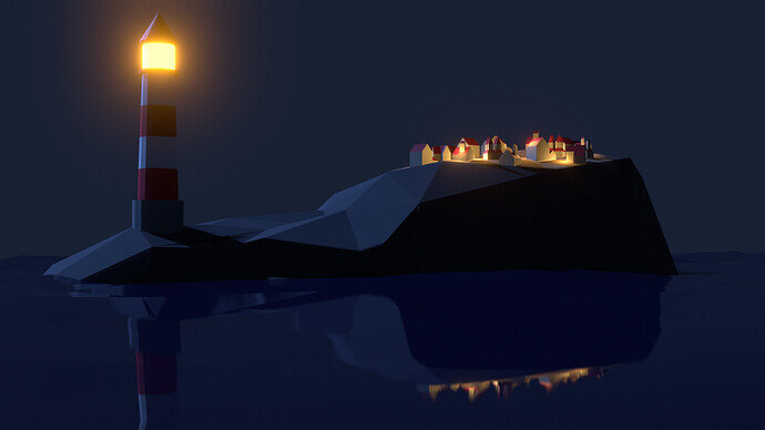 Lighthouse scene