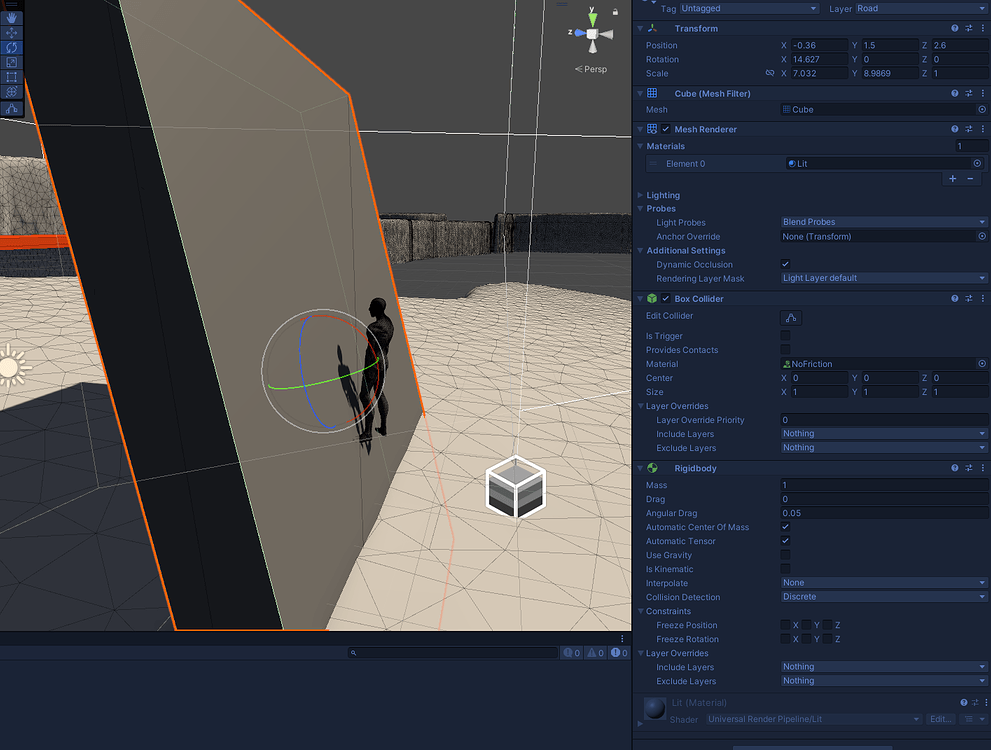 Character sliding like rigidbody with physics material? - Ask - GameDev.tv