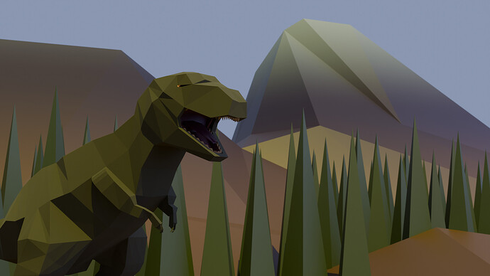 dino_with_teeth_and_background_render