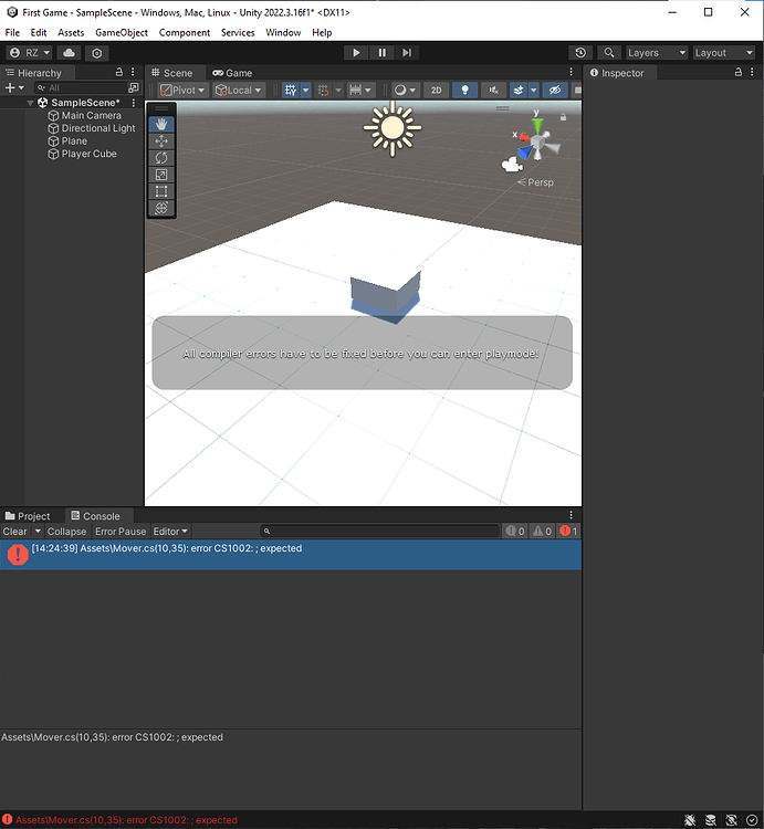 How to Fix Problem in Unity - Ask - GameDev.tv