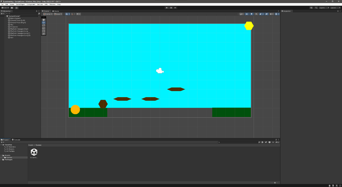 First Screenshot of Unity Project