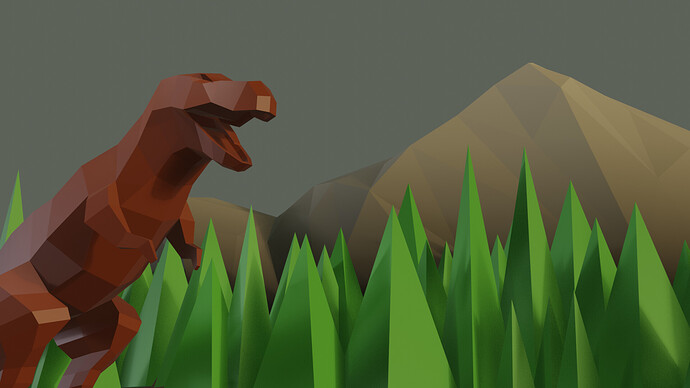 Low-poly Dinosaur