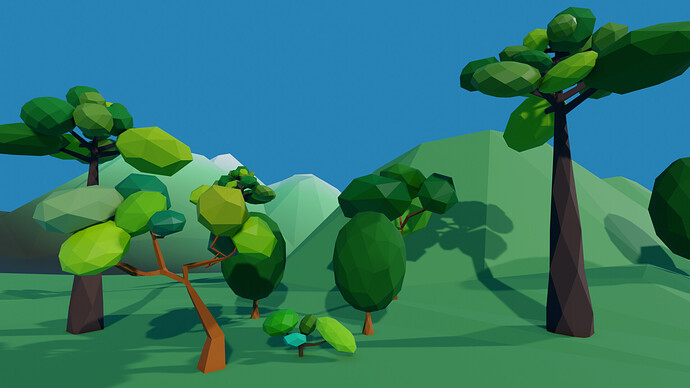 low poly landscape_3