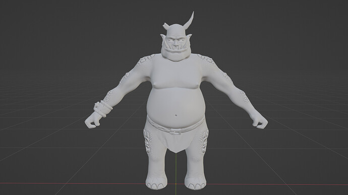 Ogre Low Poly Front 1