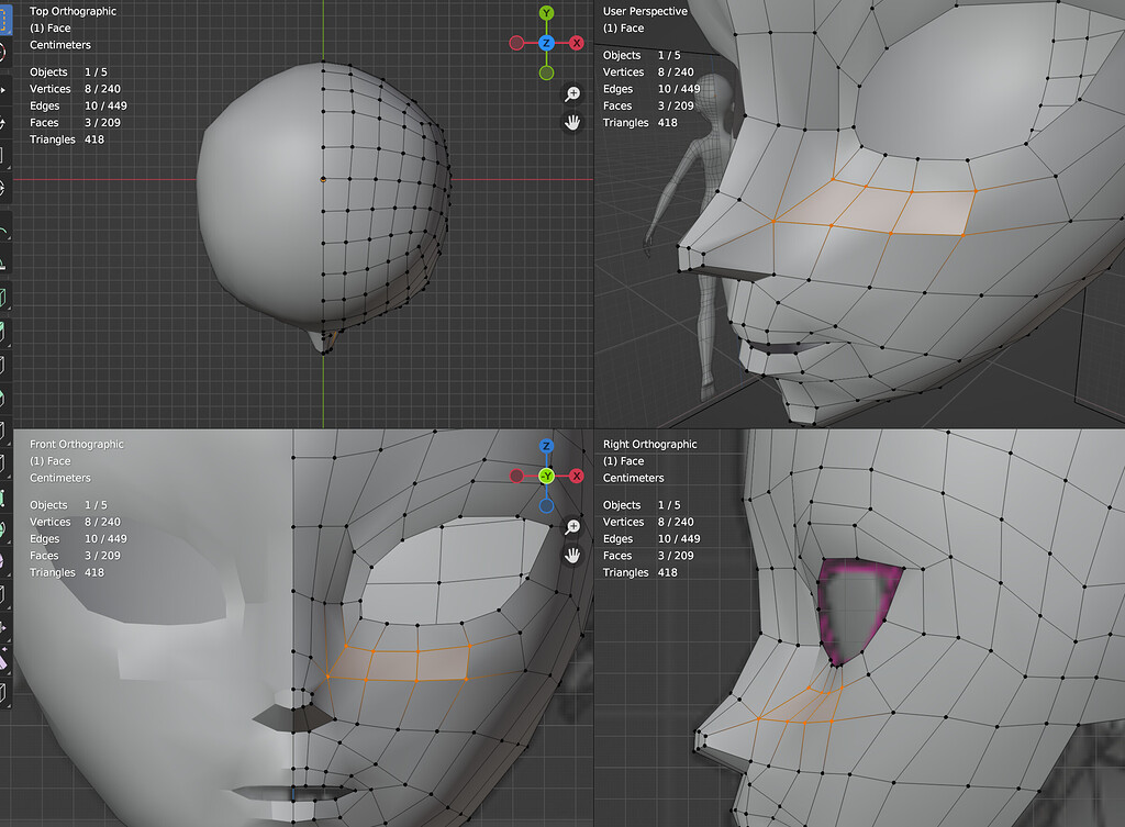 Sharp edge on Anime face - cause and how to fix it? - Ask - GameDev.tv