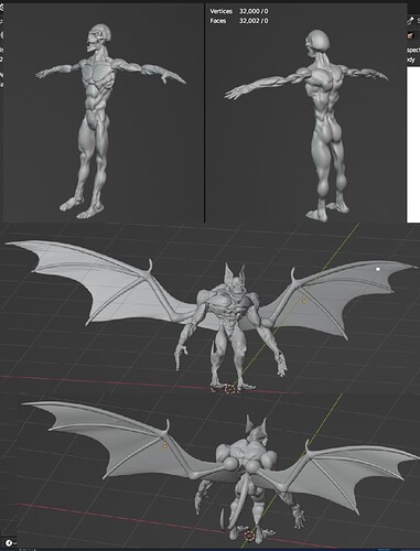 mesh to bat creature